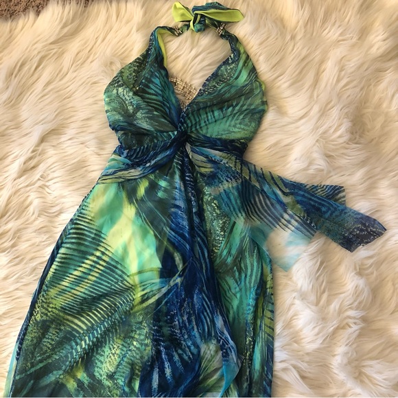 Mary L couture halter neck mesh beach dress - Picture 2 of 8